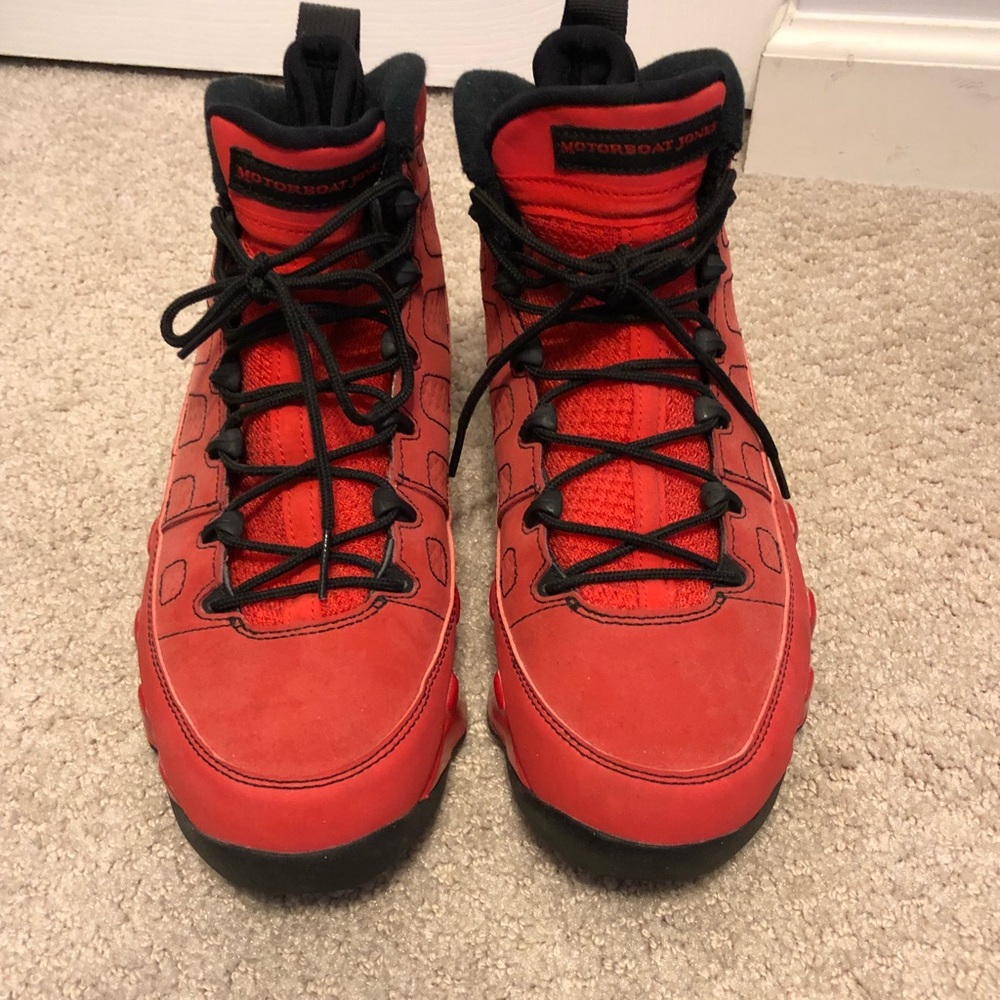 Bright red air jordan